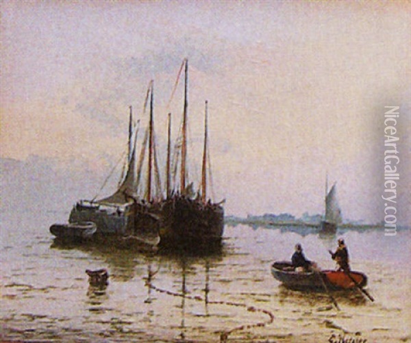 Coastal View Oil Painting - Edward Henry Eugene Fletcher