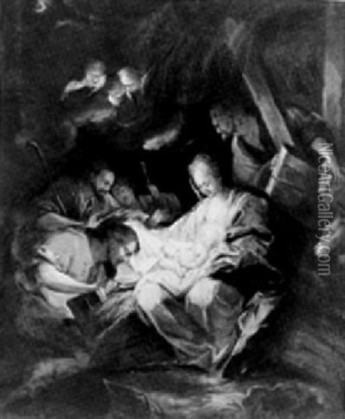 The Adoration Of The Shepherds Oil Painting - Federico Bencovich