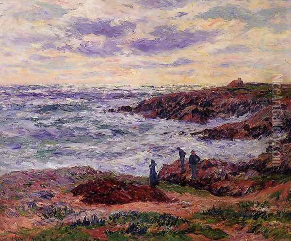 The Coast at Doelan Oil Painting - Henri Moret