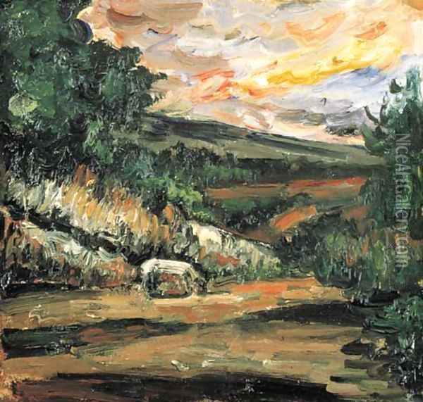 Paysage Oil Painting - Paul Cezanne