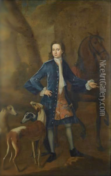 Portrait Of William Eyre Oil Painting - Michael Dahl