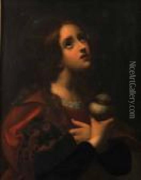 Saint Mary Magdalene Oil Painting - Carlo Dolci