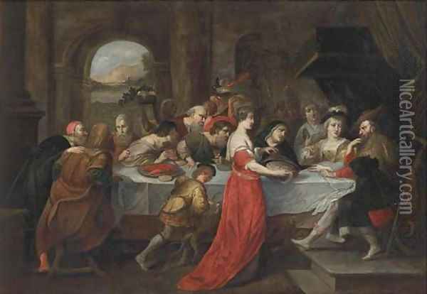 The Feast of Herod 3 Oil Painting - Sir Peter Paul Rubens