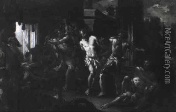 The Flagellation Oil Painting -  Parmigianino (Michele da Parma)