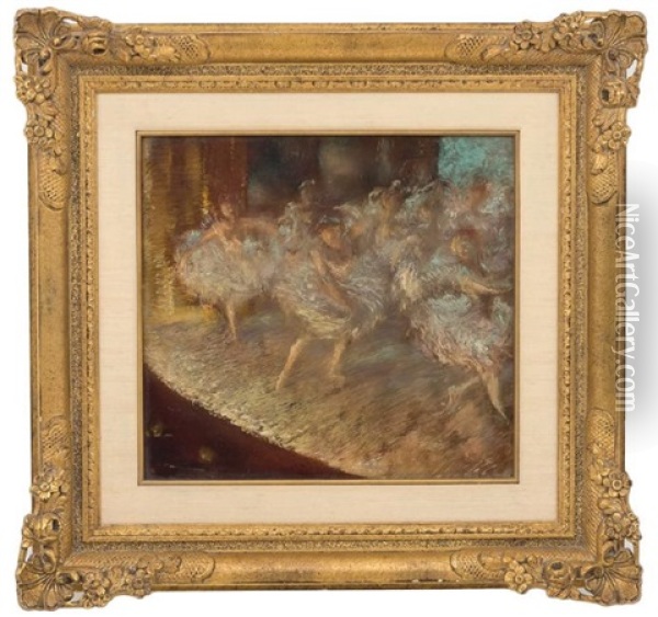 Ballet A L'opera Oil Painting - Gaston La Touche