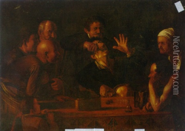 A Man Having A Tooth Pulled Oil Painting -  Caravaggio