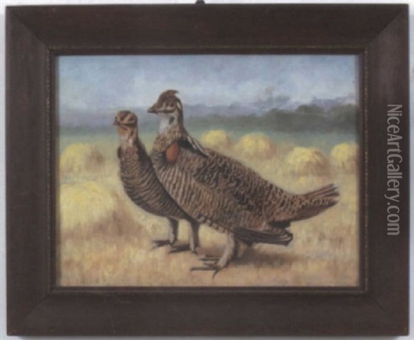 Prairie Hen Oil Painting - Wilson Henry Irvine