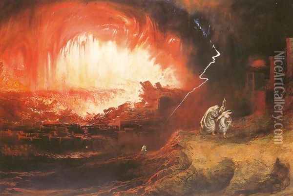 The Destruction of Sodom and Gomorrah Oil Painting - John Martin