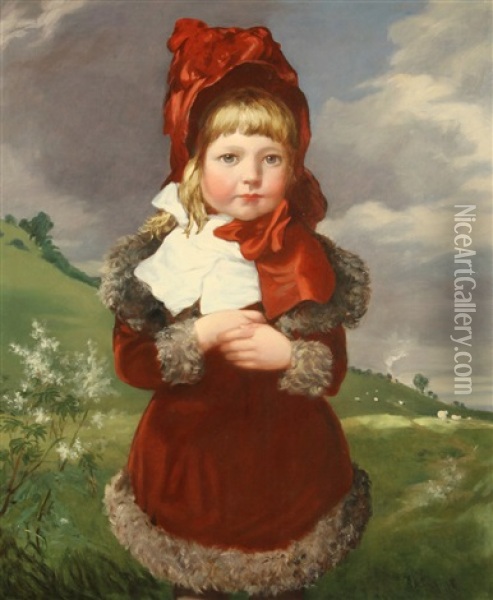 Little Miss Oil Painting - Robinson Elliott