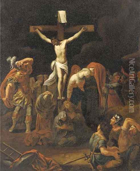 The Crucifixion Oil Painting - Jan Tegnagel