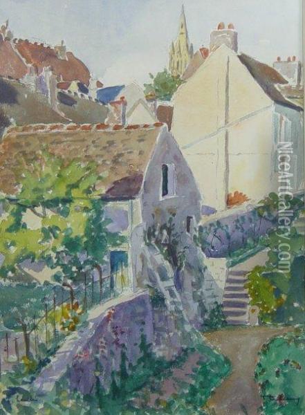 Rue De Village Oil Painting - Theodore Leblanc