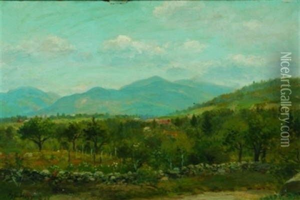 View Of The Mountains Oil Painting - George Frank Higgins