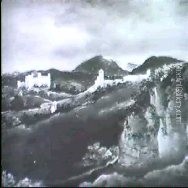 Blick Auf Salzburg Oil Painting - Therese Holbein