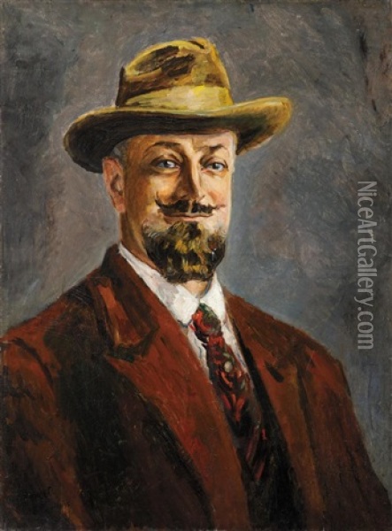 Portrait D'homme Oil Painting - Alexis Paul Arapov