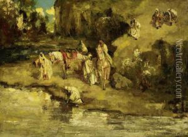Oriental Scene Oil Painting - Archibalt Graafland Robert