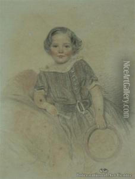 Portrait Of Kennett Watkins Oil Painting - Henry Sidey