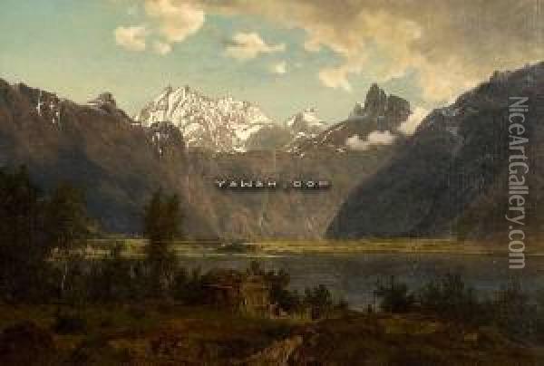 Landskap Fra Romsdalen Oil Painting - Johan Frederick Eckersberg