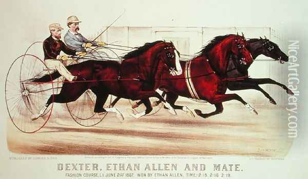 Dexter, Ethan Allen and Mate 1874 Oil Painting - John Cameron