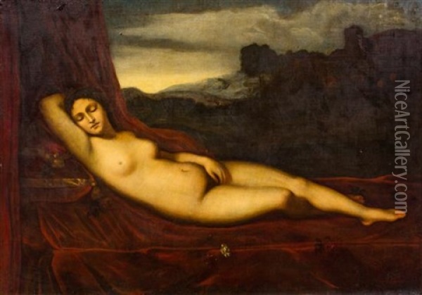 Reclining Venus Oil Painting -  Giorgione