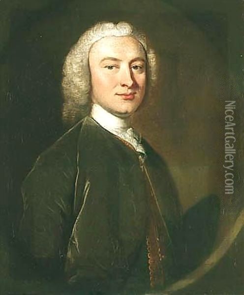 Portrait Of A Gentleman Oil Painting - Joseph Highmore