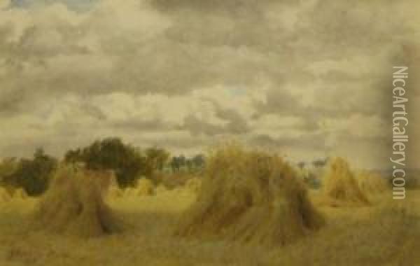 In The Harvest Field Oil Painting - Philip Norman