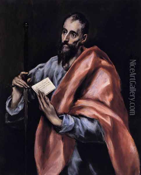 Apostle St Paul 1610-14 Oil Painting - El Greco (Domenikos Theotokopoulos)