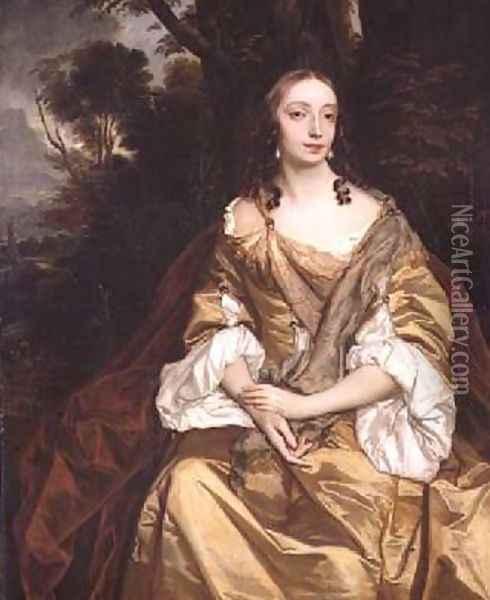 Portrait of a Lady probably Mary Parsons later Mrs Draper Oil Painting - Sir Peter Lely