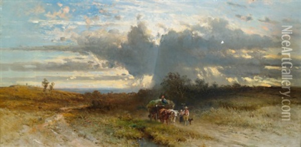 Heimkehr Von Der Ernte Oil Painting - Pieter Francis Peters