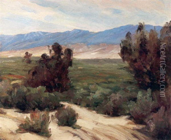 Pasadena Foothills Oil Painting - Jean Mannheim