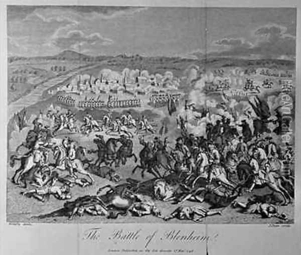 The Battle of Blenheim in 1704 2 Oil Painting - Godefroy, Jean