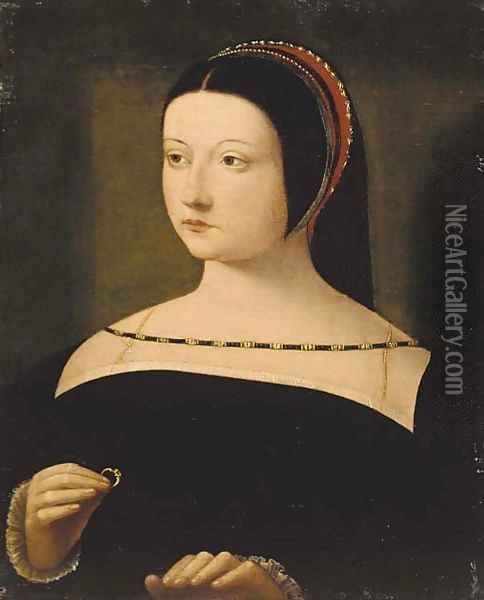 Portrait of a lady 2 Oil Painting - Corneille De Lyon