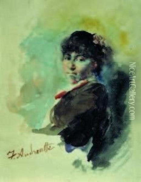 Figura Femminile Oil Painting - Federico Andreotti