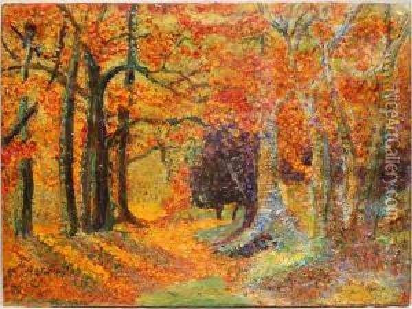 Autumn Forest
Scene Oil Painting - Channel Pickering Townsley