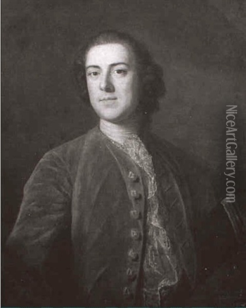 Portrait Of Sir Robert King, Bart Oil Painting - Thomas Hudson