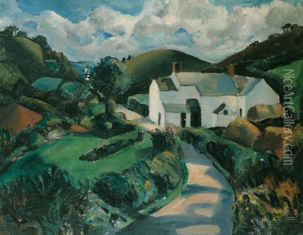 The White Farm Oil Painting - Christopher Wood
