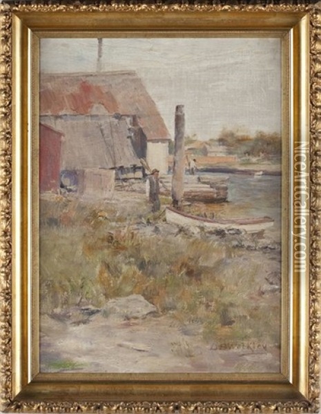 Boat House Oil Painting - David Birdsey Walkley
