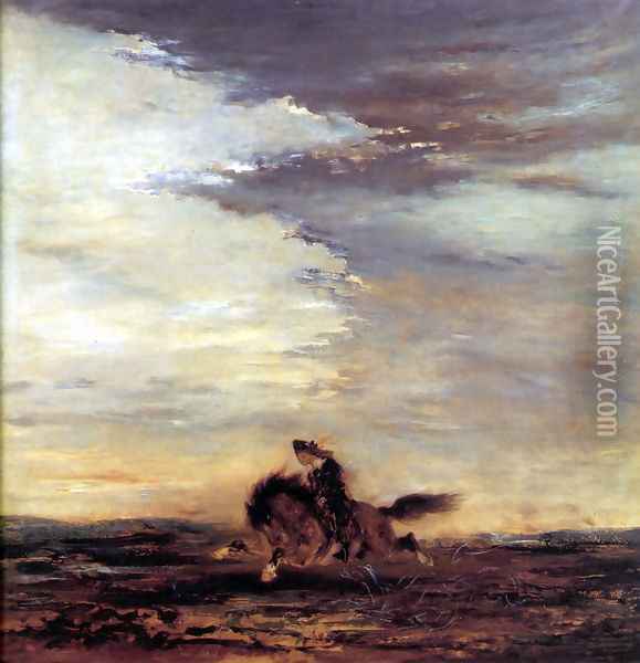 The Scottish Horseman Oil Painting - Gustave Moreau