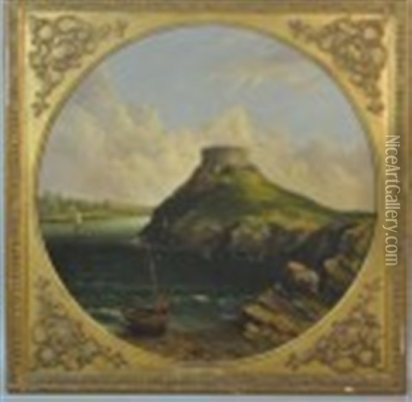 Fort Dumpling, Newport, R.i. Oil Painting - William Guy Wall