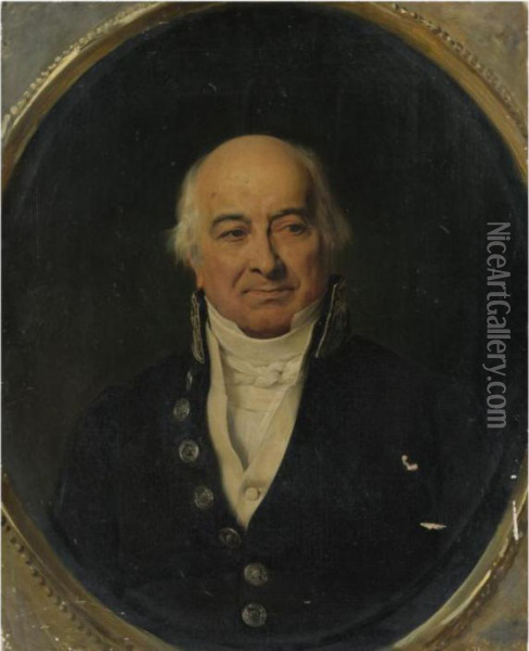 Potrait Of A Gentleman Oil Painting - Horace Vernet