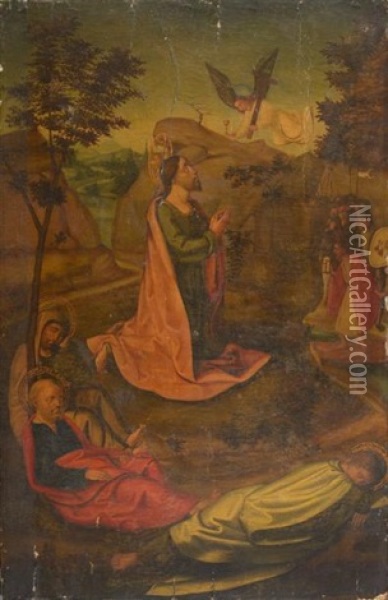Le Christ Au Mont Des Oliviers Oil Painting - Pedro Berruguete