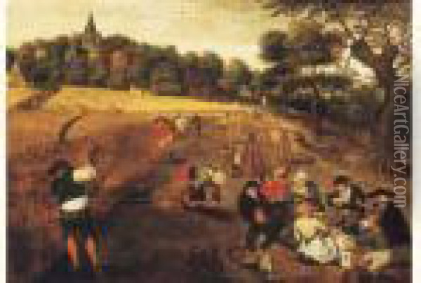 La Moisson Oil Painting - Pieter The Younger Brueghel