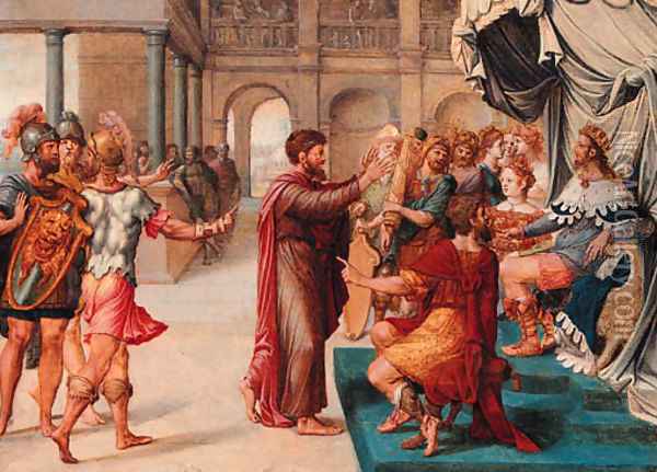 Saint Paul before Porcius Festus Oil Painting - Antoine Caron