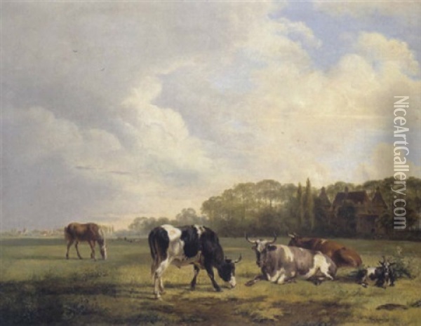 Hollandische Landschaft Oil Painting - Georgius Jacobus Johannes van Os