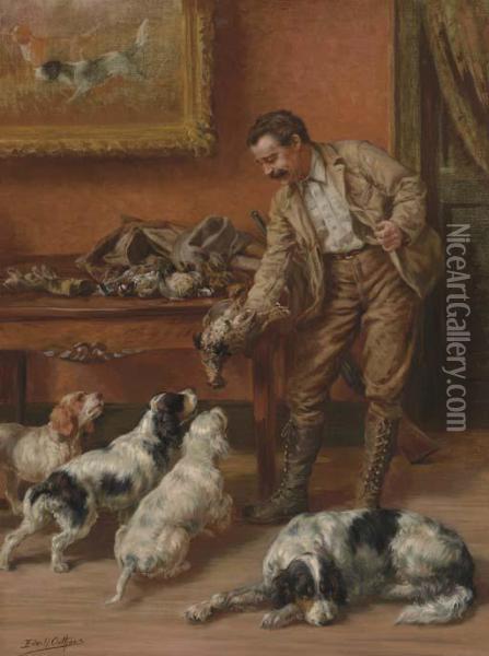 A Huntsman Returning Home With Game Oil Painting - Edmund Henry Osthaus