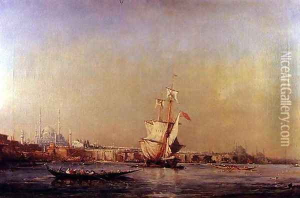 View of Constantinople Oil Painting - Felix Ziem