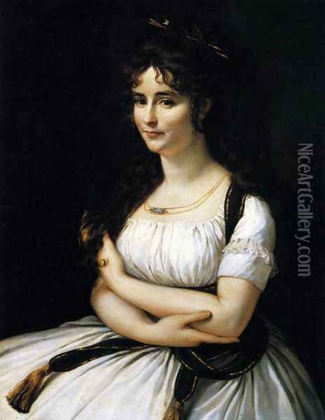Madame Pasteur 1795-96 Oil Painting - Antoine-Jean Gros