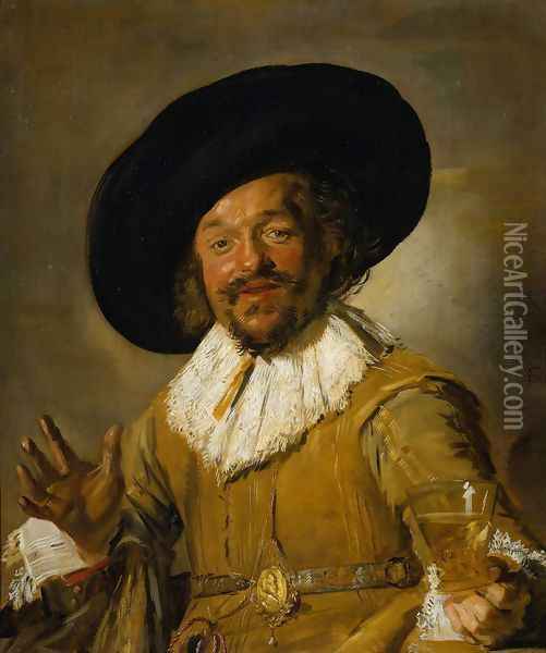 The Merry Drinker 1628-30 Oil Painting - Frans Hals