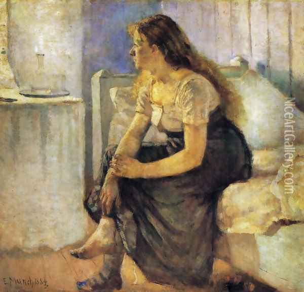 The Morning 1884 Oil Painting - Edvard Munch