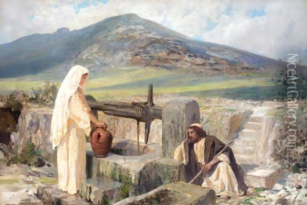 The Samaritan Woman Oil Painting - Vasily Polenov