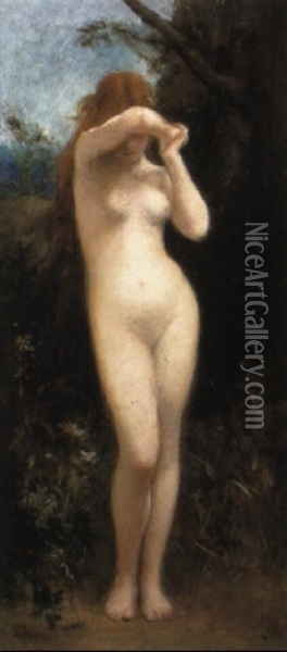 Standing Nude Oil Painting - Francois Lafon